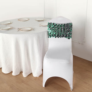 Get the Perfect Fit with our 5 Pack of Big Payette Sequin Chair Bands