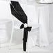 Pack of 5 | Accordion Crinkle Taffeta Chair Sashes - Black