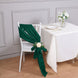 5 Pack | Accordion Crinkle Taffeta Hunter Emerald Green Chair Sashes