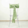 5 Pack | Sage Green Accordion Crinkle Taffeta Chair Sashes
