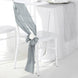 Pack of 5 | Accordion Crinkle Taffeta Chair Sashes - Silver