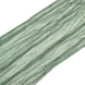 5 Pack | Dusty Sage Gauze Cheesecloth Boho Chair Sashes - 16inch x 88inch#whtbkgd