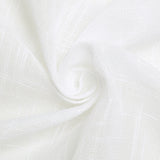 5 Pack | White Linen Chair Sashes, Slubby Textured Wrinkle Resistant Sashes