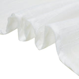 5 Pack | White Linen Chair Sashes, Slubby Textured Wrinkle Resistant Sashes