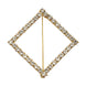2inch Gold Diamond Metal Chair Sash Bow Pin, Rhinestone Chair Wrap Band Buckle Brooch#whtbkgd