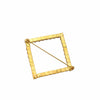 2inch Gold Diamond Metal Chair Sash Bow Pin, Rhinestone Chair Wrap Band Buckle Brooch