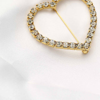 Create Unforgettable Memories with the Gold Diamond Heart Chair Pin