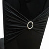 2inch Ivory Diamond Circle Metal Chair Sash Bow Pin, Rhinestone Chair Wrap Band Buckle Brooch