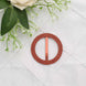 Terracotta (Rust) Diamond Circle Napkin Ring Pin Brooch, Rhinestone Chair Sash Bow Buckle