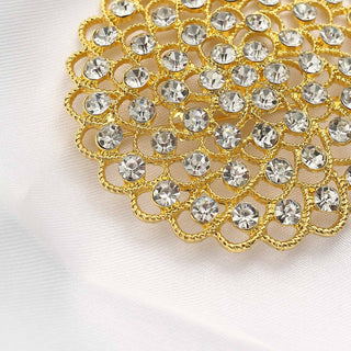 Transform Your Decor with the Rhinestone Chair Wrap Band Buckle Brooch