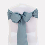 Elevate Your Event Decor with Dusty Blue Polyester Chair Sashes