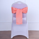 5 PCS | 6x108 Coral Polyester Chair Sash