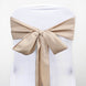 5 Pack | Nude Polyester Chair Sashes - 6inch x 108inch#whtbkgd