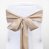 Enhance Your Event Decor with Nude Polyester Chair Sashes