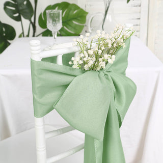 Create a Stunning Ambiance with Sage Green Chair Sashes