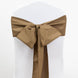 5 Pack | Taupe Polyester Chair Sashes - 6x108inch#whtbkgd
