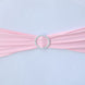 5 pack | 5"x14" Pink Spandex Stretch Chair Sash with Silver Diamond Ring Slide Buckle#whtbkgd