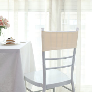 Stain and Wrinkle-Resistant Beige Chair Sashes for Lasting Impressions