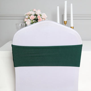 Durable and Versatile Hunter Emerald Green Chair Sashes