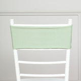 5 Pack | Sage Green Spandex Stretch Chair Sashes | 5x12inch