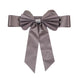 5 Pack | Charcoal Gray | Reversible Chair Sashes with Buckle | Double Sided Pre-tied Bow Tie Chair Bands | Satin & Faux Leather