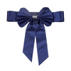 5 Pack | Navy Blue | Reversible Chair Sashes with Buckle | Double Sided Pre-tied Bow Tie Chair Bands | Satin & Faux Leather