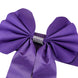 5 Pack | Purple | Reversible Chair Sashes with Buckle | Double Sided Pre-tied Bow Tie Chair Bands | Satin & Faux Leather#whtbkgd