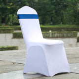 5 Pack | Royal Blue | Reversible Chair Sashes with Buckle | Double Sided Pre-tied Bow Tie Chair Bands | Satin & Faux Leather