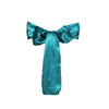 5 Pack | Teal Satin Chair Sashes | 6x106inch