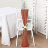 5 Pack - 6x106 inches Terracotta Satin Chair Sashes