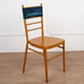 5 Pack Navy Blue Velvet Ruffle Stretch Chair Sashes, Decorative Velvet Chair Bands