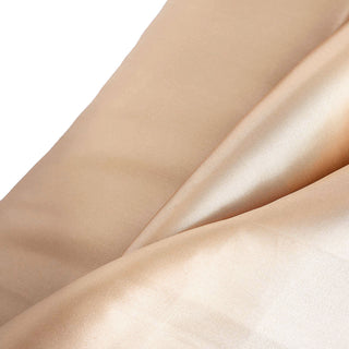 Elevate Your Event Decor with Nude Satin Fabric Bolt