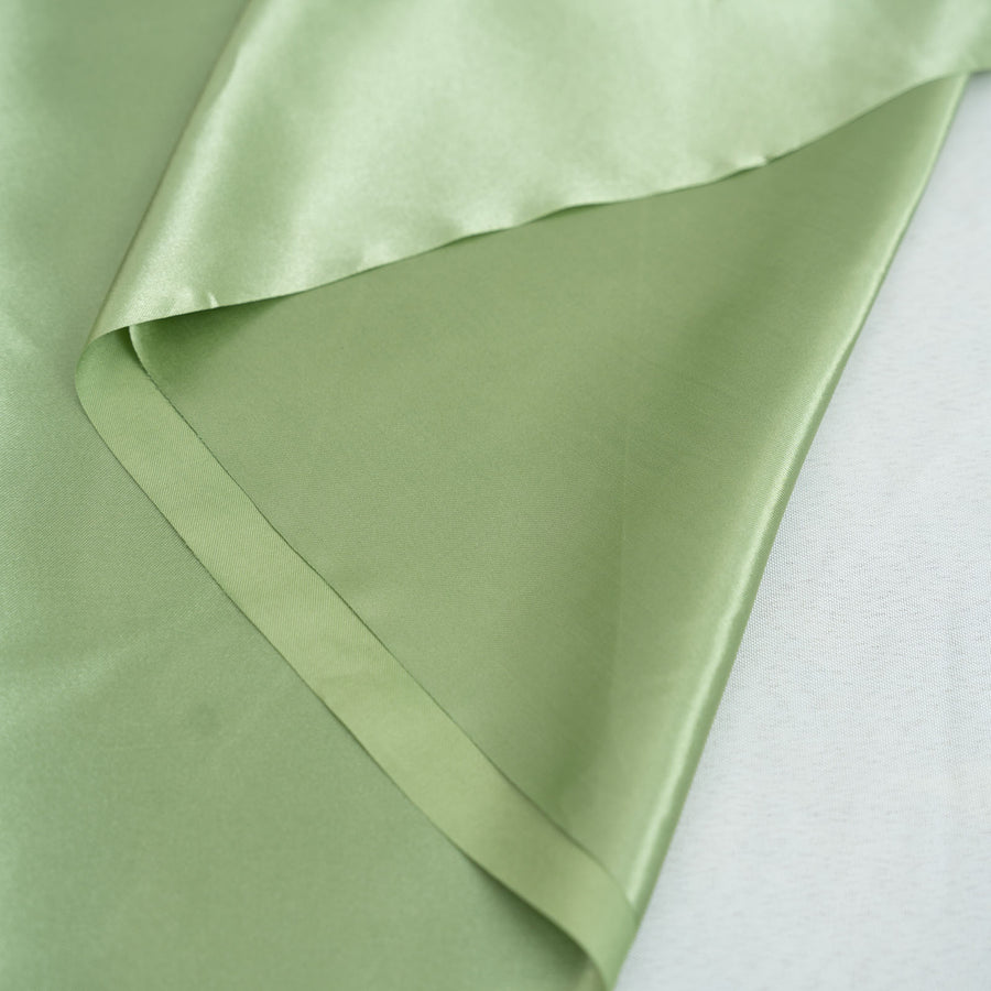 10 Yards | 54inch Sage Green Solid Satin Fabric Bolt