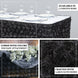 17FT Wholesale Rosette 3D Satin Table Skirt For Restaurant Party Event Decoration - BLACK