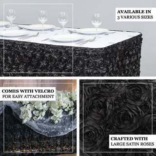 Create a Captivating Atmosphere with Black Rosette Elegance
