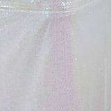 Wholesale Wedding Party Glitzy Sequin Table Skirt - White - 14FT#whtbkgd