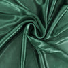 14ft Hunter Emerald Green Pleated Satin Double Drape Table Skirt#whtbkgd