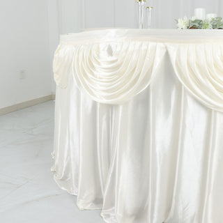 Transform Your Party Tables with the Double Drape Table Skirt