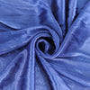14ft Navy Blue Pleated Satin Double Drape Table Skirt#whtbkgd