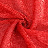 17ft Red Metallic Shimmer Tinsel Spandex Pleated Table Skirt with Top Velcro Strip#whtbkgd