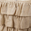 14ft Wholesale Natural 3 Tier Rustic Elegant Ruffled Burlap Table Skirt Wedding Outdoor Party #whtbkgd