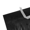 30inch x 9FT Metallic Foil Fringe Table Skirt, Self Adhesive Party Table Skirt - Black