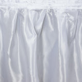 White Table Skirt / Satin - 14'#whtbkgd
