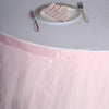 17 FT Blush / Rose Gold 4 Layer Tulle Tutu Pleated Table Skirts