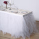 14FT | 4 Layer Tulle Tutu Pleated Table Skirts