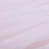 14FT Extra Long 48 inch Two Layered Tulle & Satin Table Skirt - Blush/Rose Gold | White#whtbkgd