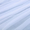17FT Extra Long 48 inch Two Layered Tulle & Satin Table Skirt - Dusty Blue | White#whtbkgd