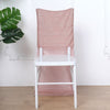 Blush / Rose Gold Metallic Shimmer Tinsel Spandex Stretch Chair Slipcover