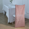 Blush / Rose Gold Metallic Shimmer Tinsel Spandex Stretch Chair Slipcover