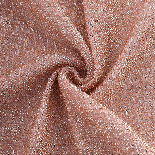 Create a Mesmerizing Atmosphere with the Rose Gold Metallic Tinsel Spandex Chair Slipcover